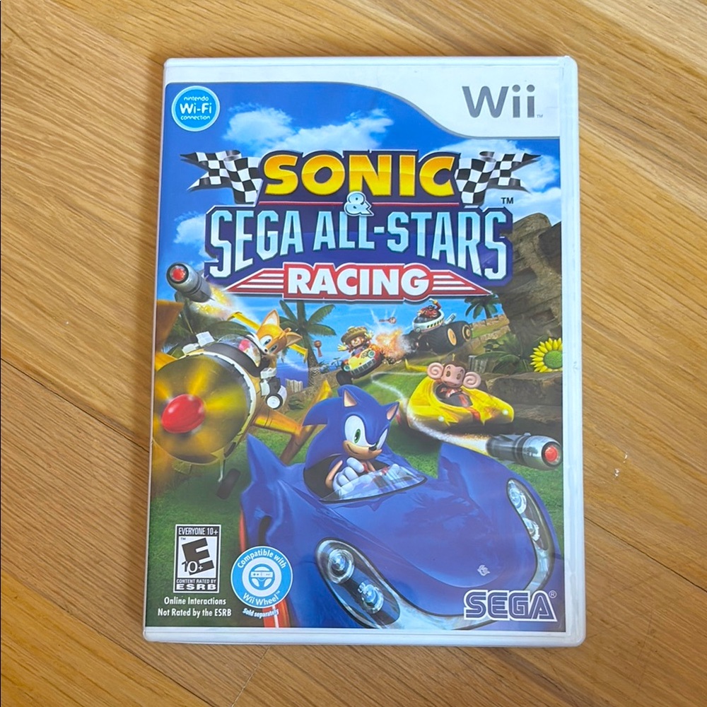 Wii Sonic & SEGA all-stars Racing video game